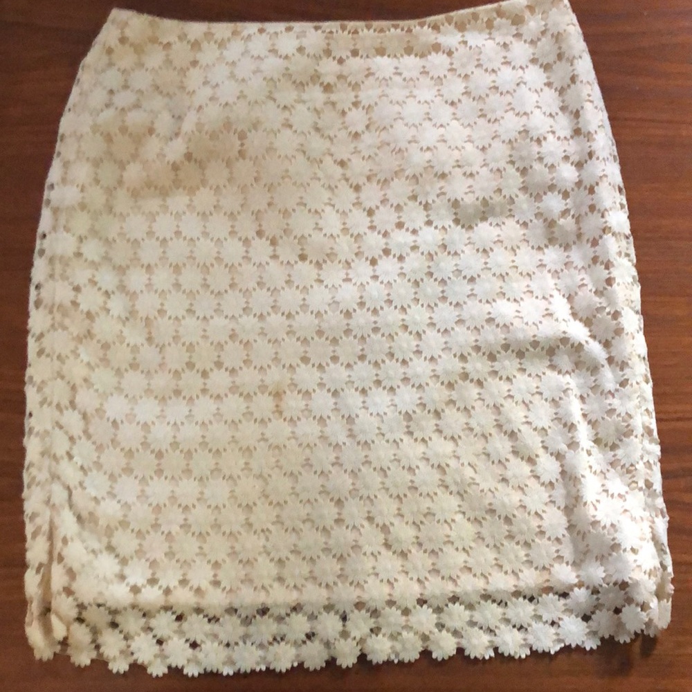Beige “Daisy” Lace Skirt